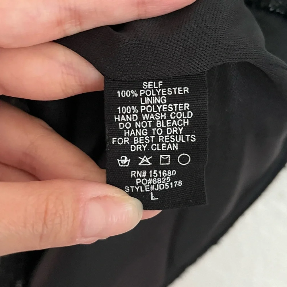 Storia Sequin Tweed Clovers Flowers Side Slit Mini Party Dress Size Large - Picture 11 of 16